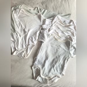 H&M Set of 7 Organic Cotton Toddler Onesies